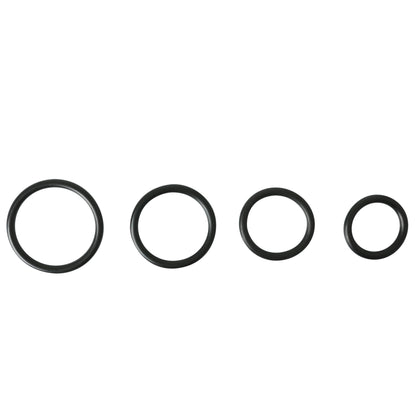 Sportsheets Rubber O Ring 4 Pack for Flared Base Dildos – Black