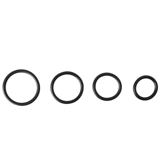 Sportsheets Rubber O Ring 4 Pack for Flared Base Dildos – Black