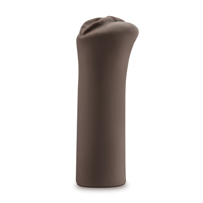 Blush Nicole's Kitty Stretchy Male Stroker with Ribbed Canal - Brown