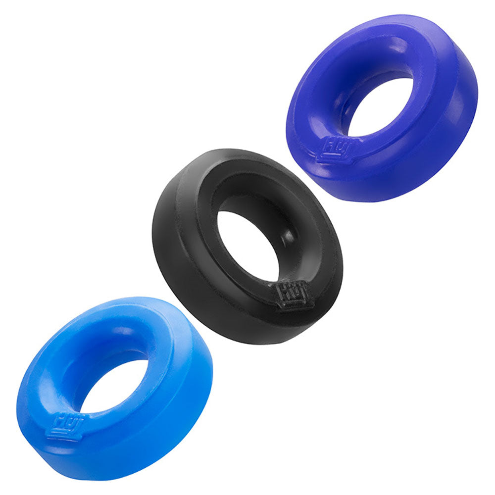 Hunkyjunk HUJ3 C-Ring 3 Pack – Blue / Multi