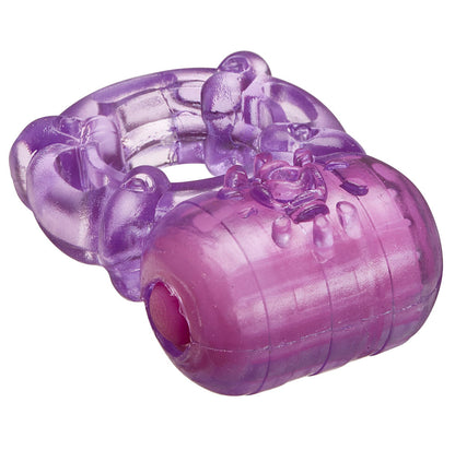 Cloud 9 Novelties Pleasure Tickler Vibrating Cock Ring - Purple