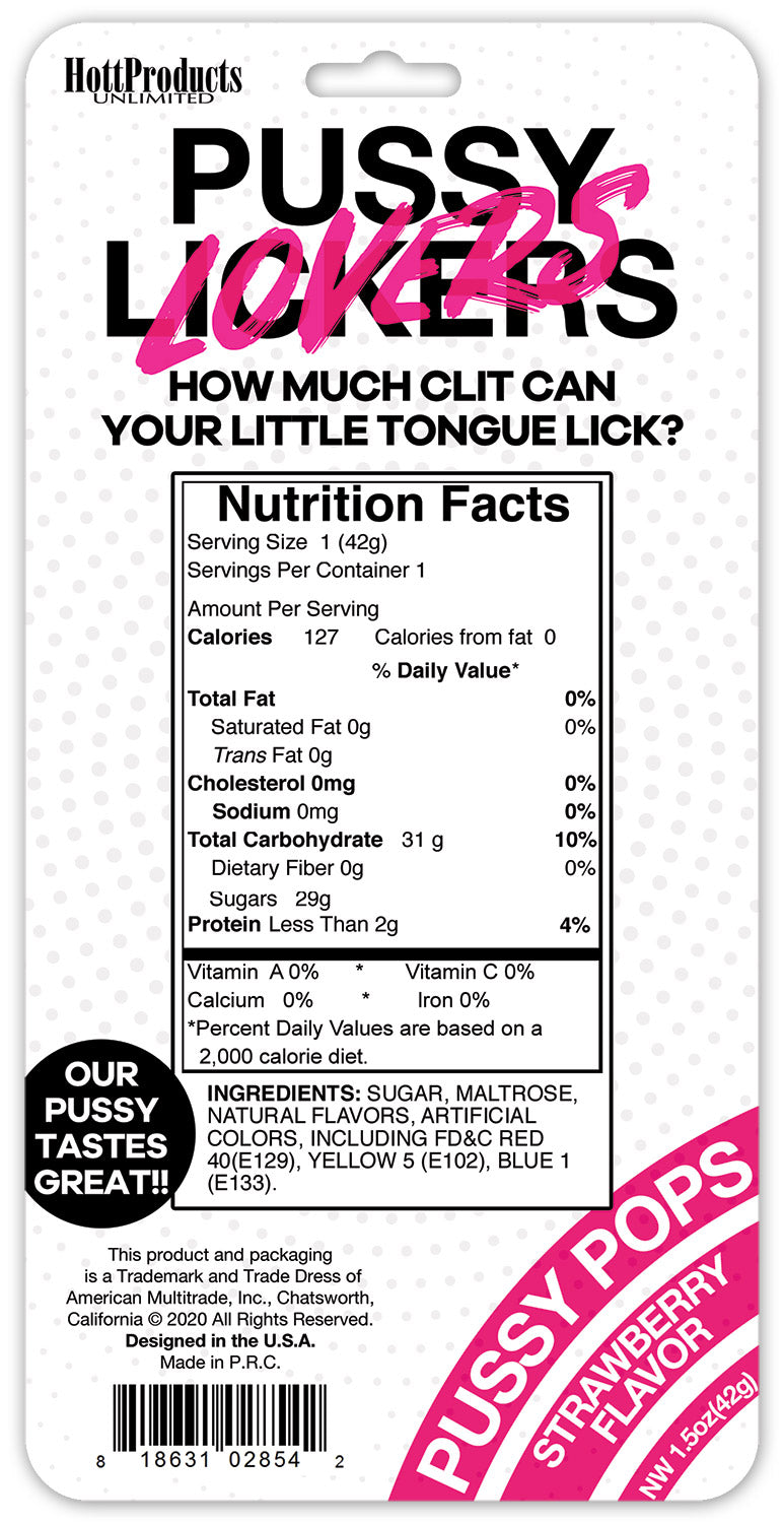 Hott Products Pussy Lickers - Pussy Pops Candy - Beige