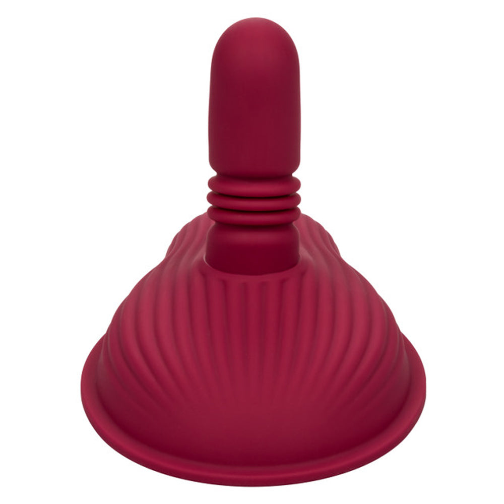 CalExotics Dual Rider Remote Control Massager – Red – Thrusting and Vibrating
