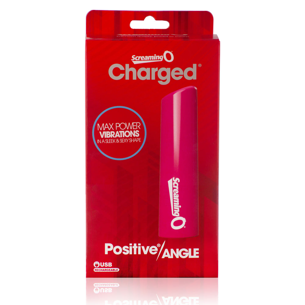 Screaming O Charged Positive Angle Rechargeable Massager - Pink