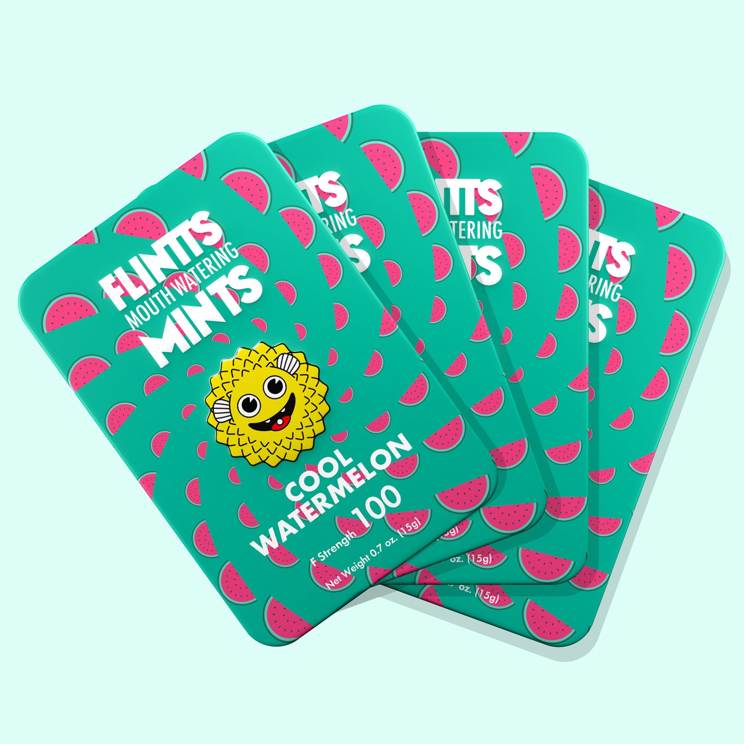 Flintts Mouth Mints Cool Watermelon - Refreshing Mint Flavor