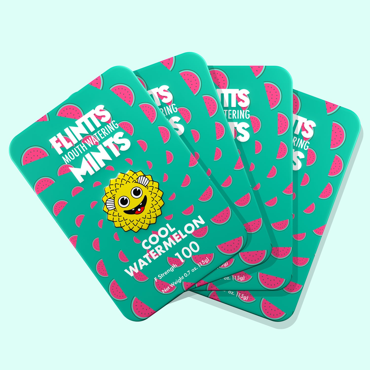 Flintts Mouth Mints Cool Watermelon - Refreshing Mint Flavor