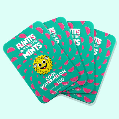 Flintts Mouth Mints Cool Watermelon - Refreshing Mint Flavor