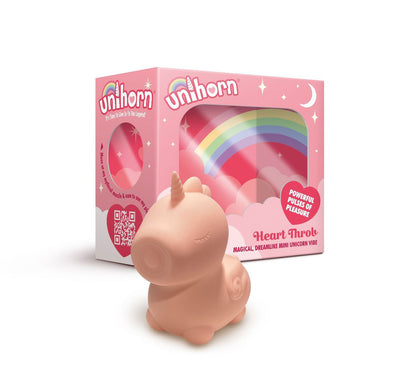 Unihorn Heart Throb Rechargeable Unicorn Vibrator with Dual Motor - Pink
