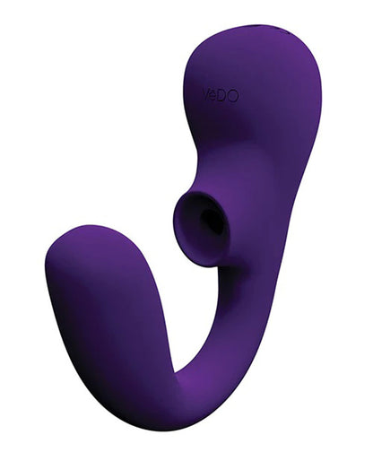 VeDO Suki Plus Rechargeable Dual Sonic Vibe - G-Spot and Clitoral Stimulation - Deep Purple