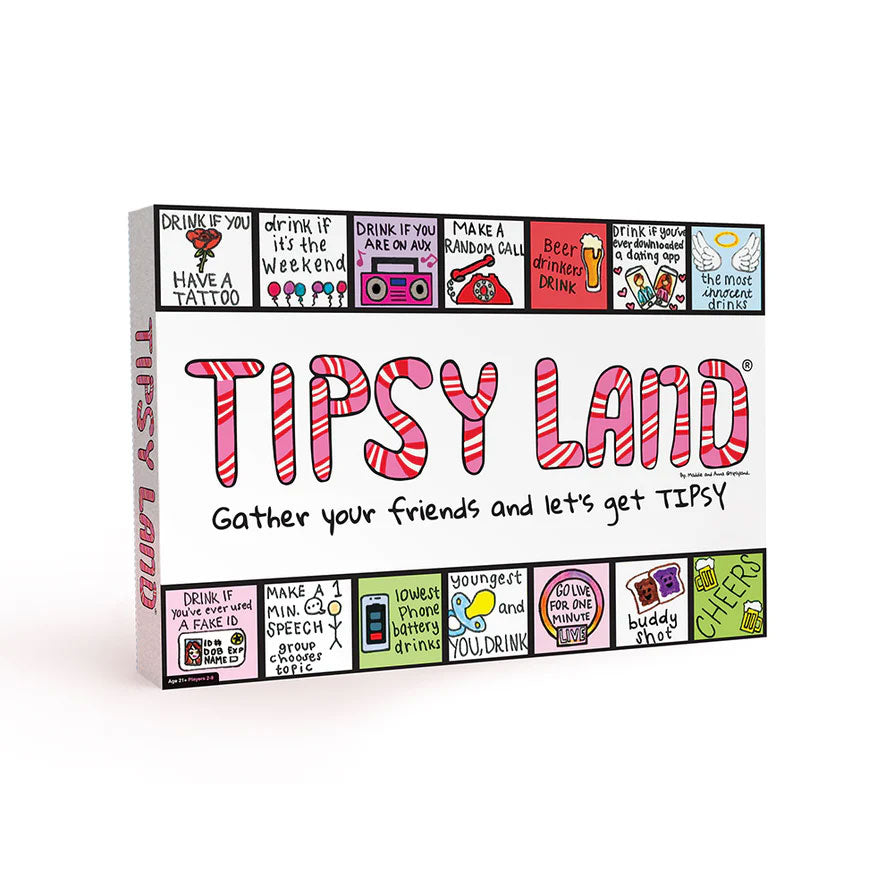 Tipsy Land Board Game – Fun Drinking Game