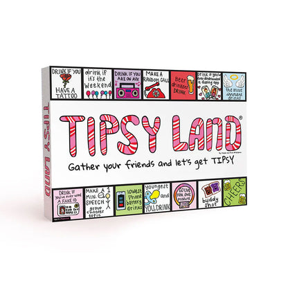 Tipsy Land Board Game – Fun Drinking Game