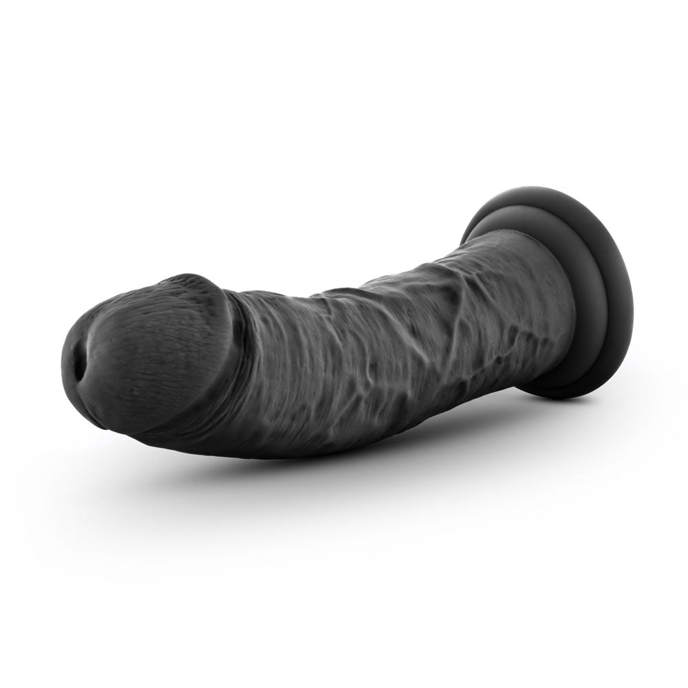 Ruse Jammy Girthy Dildo with Suction Cup Base - Black