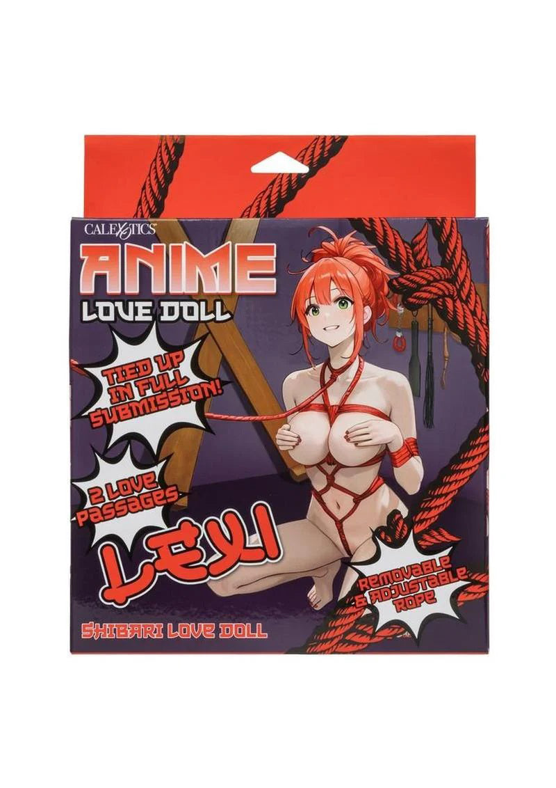 CalExotics Anime Shibari Love Doll Lexi – Inflatable Companion with Playful Bondage Theme – Beige