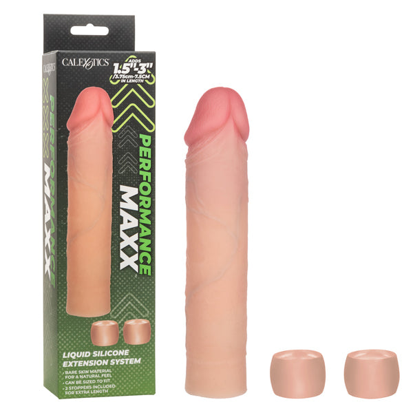 CalExotics Performance Maxx Liquid Silicone Extension System – Ivory – 3/7.5 cm Adjustable Length