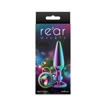 nsnovelties Rear Assets Tapered Medium Anal Toy – Multicolor Rainbow