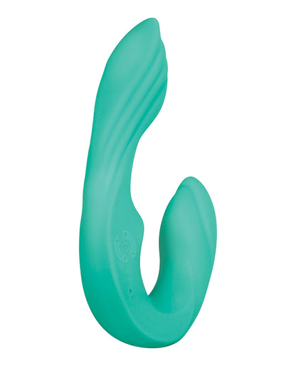 Evolved Novelties Strapless Seashell Dual Vibrator – Teal