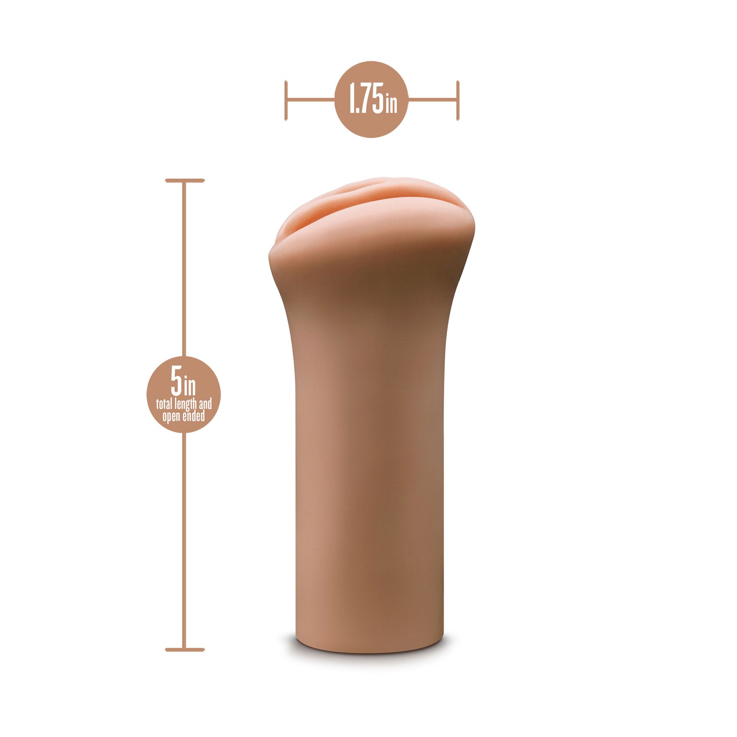 Enlust Molly Male Stroker – Tan – Ribbed and Open-Ended Design
