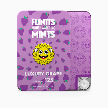 Flintts Mouth Watering Mints - Grape Flavor - 125 Count