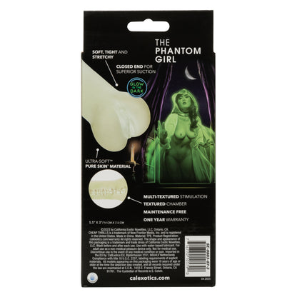 Cheap Thrills The Phantom Girl Masturbator with Glow in the Dark Feature – Green