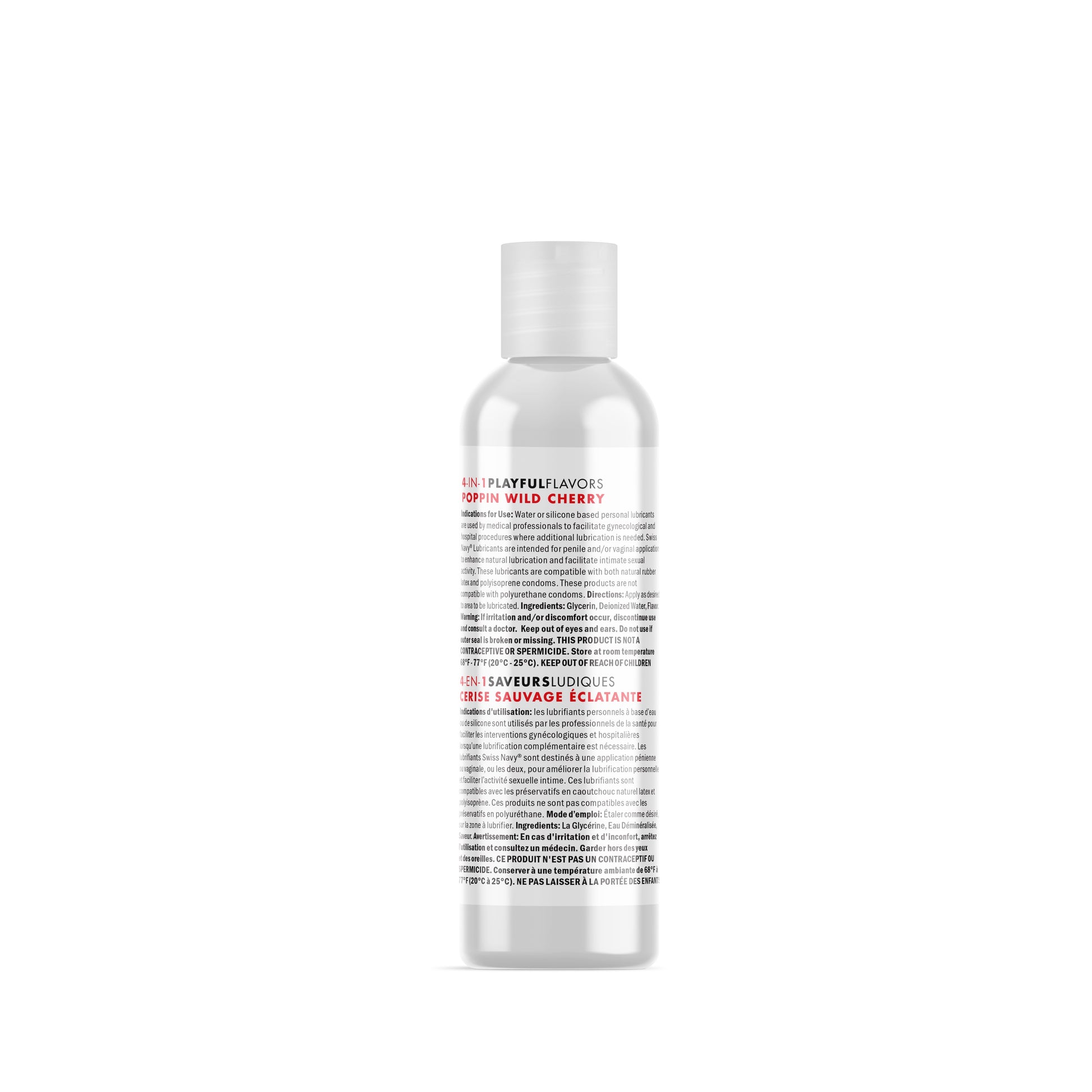Swiss Navy 4-in-1 Playful Flavors Lube - Pop'n Wild Cherry - 1 Fl. Oz.