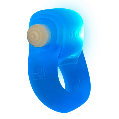 Oxballs GlowDick Cockring with LED Light – Blue Ice