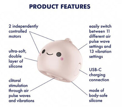 Satisfyer Mochi Air Pulse Vibrator – Beige
