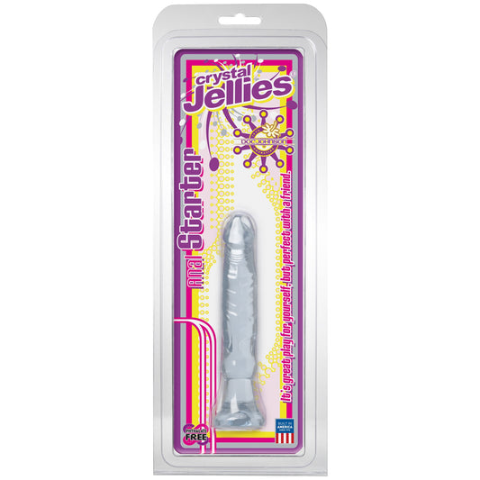 Doc Johnson Crystal Jellies Anal Starter – Clear – Soft Anal Tool for Beginners