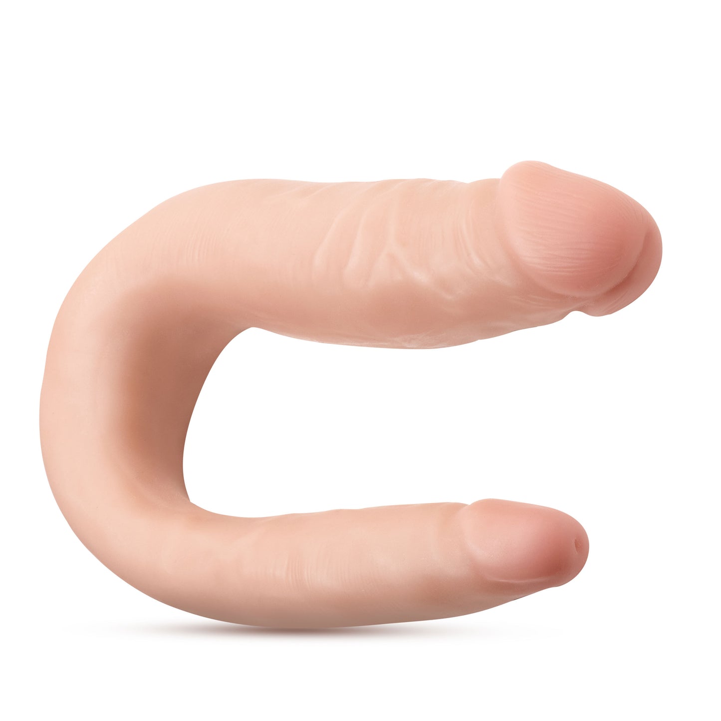 Dr. Skin Silicone Mini Double Dong - 12 Inch U-Shaped Toy - Vanilla