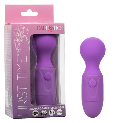 CalExotics First Time Rechargeable Massager – Purple – Waterproof Multi-Function Vibrator
