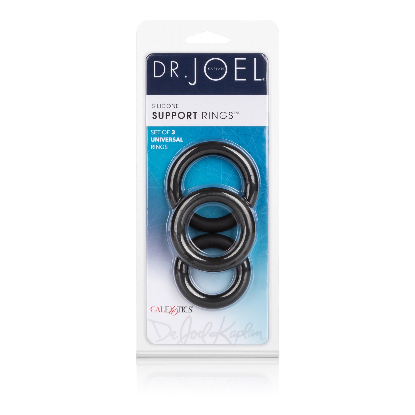 Dr. Joel Kaplan Silicone Support Rings - Black - Set of 3 Sizes