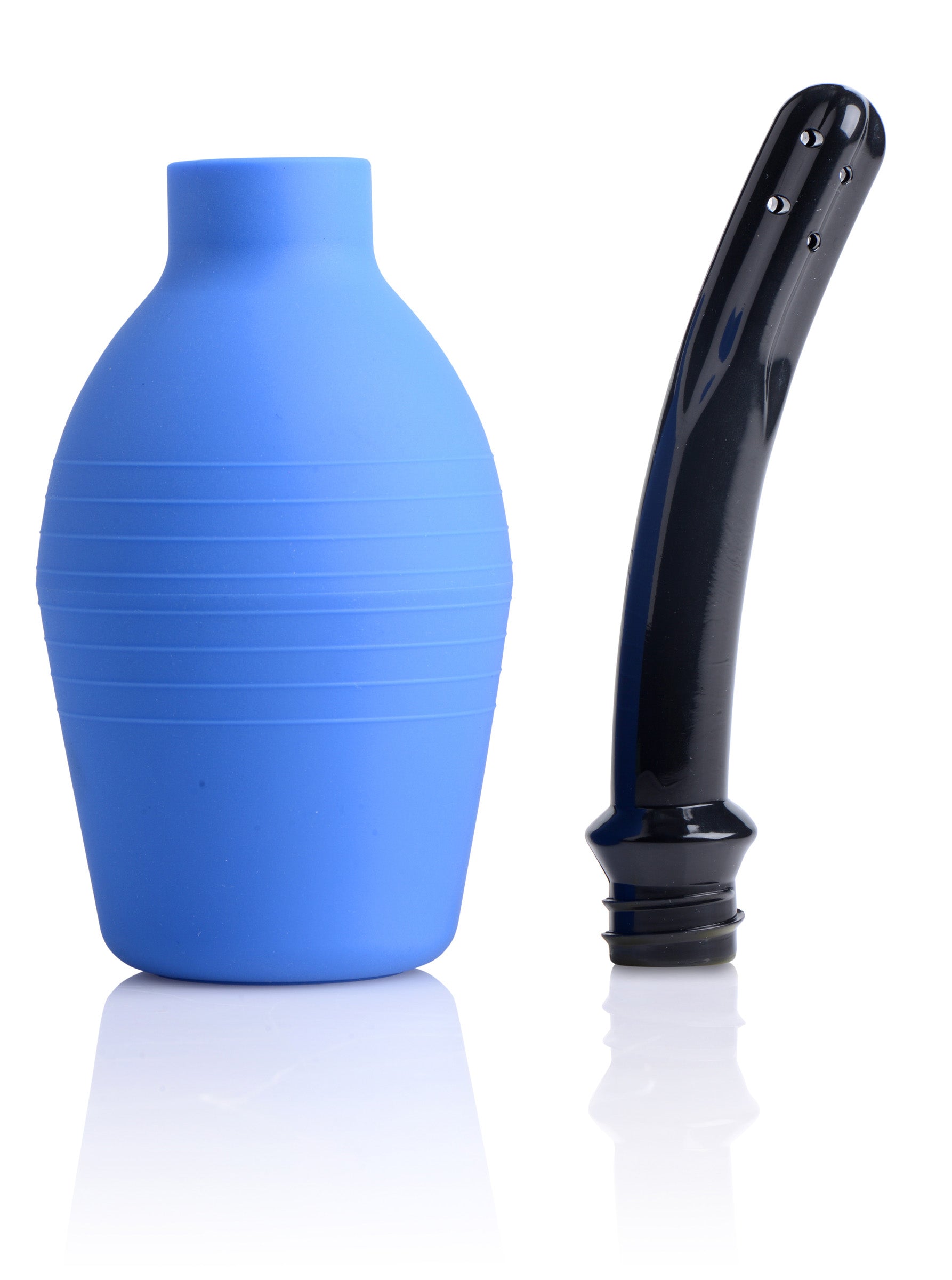 XR Brands Premium One-Way Valve Enema Bulb – Blue
