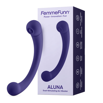 Femme Funn Aluna Dual Stimulating Arc Vibrator – Dark Purple