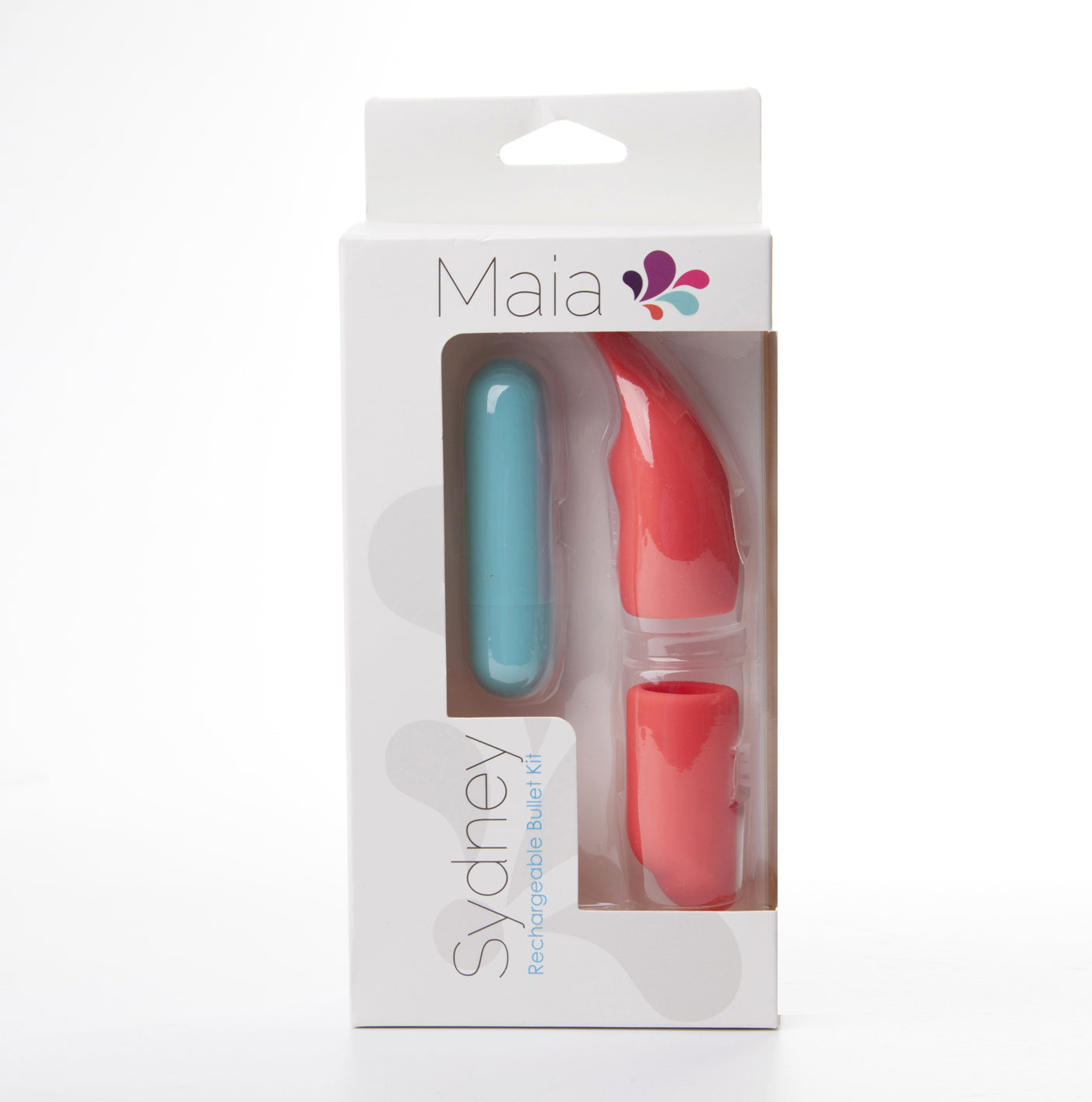 Maia Novelties Sydney Mini Bullet with 10 Functions and 2 Silicone Sleeves - Purple