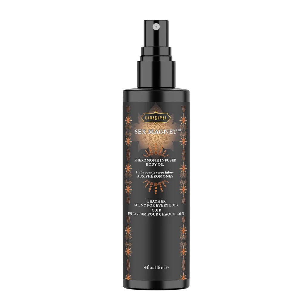Kama Sutra Sex Magnet Pheromone Body Spray – 4oz – Leather Scent