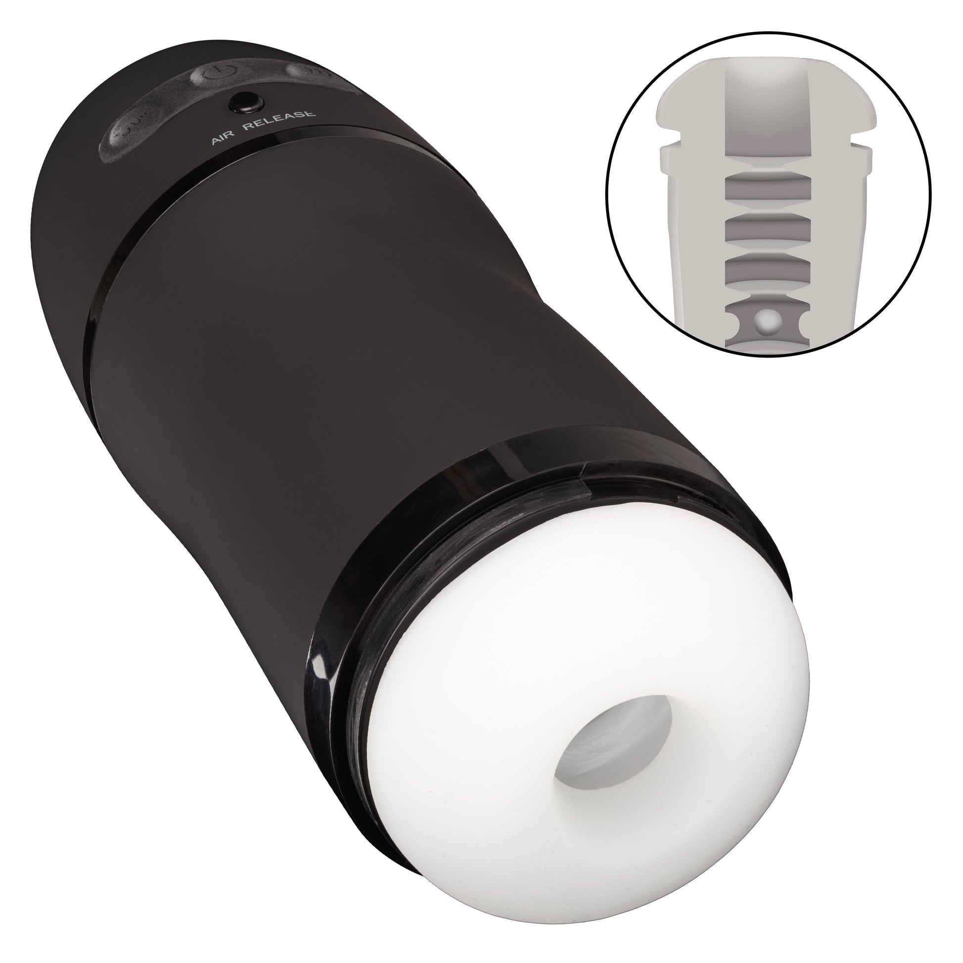 CalExotics Optimum Power Pulsar Stroker – Black – Vibrating Male Masturbator