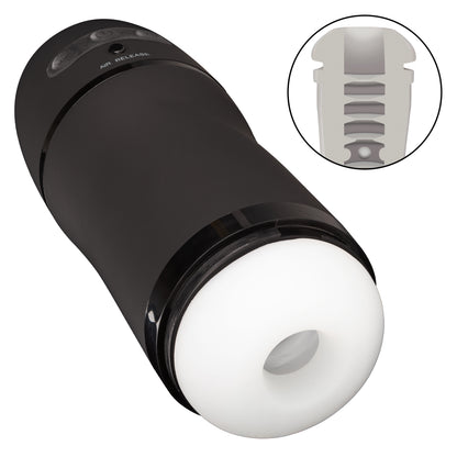CalExotics Optimum Power Pulsar Stroker – Black – Vibrating Male Masturbator