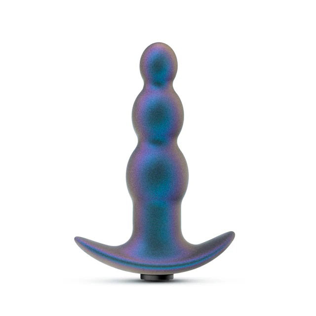 Blush Anal Adventures Matrix Expedition Plug - 10 Vibrating Functions - Lunar Blue