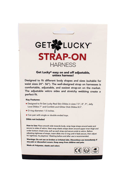 Viben Get Lucky Strap-On Harness – Black – Adjustable for Waist Sizes 24-56