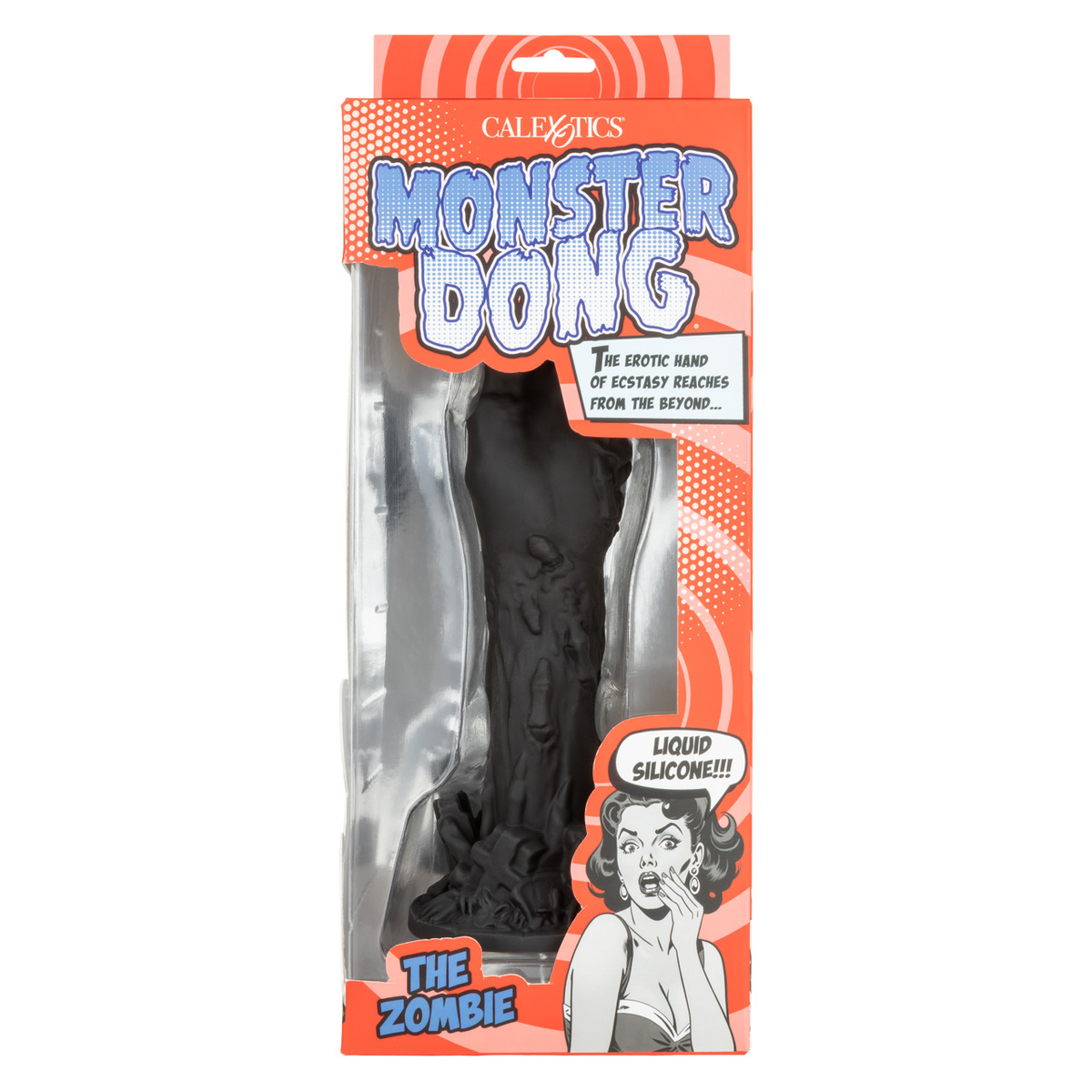 CalExotics Monster Dong The Zombie - Waterproof Flexible Silicone Dildo - Black