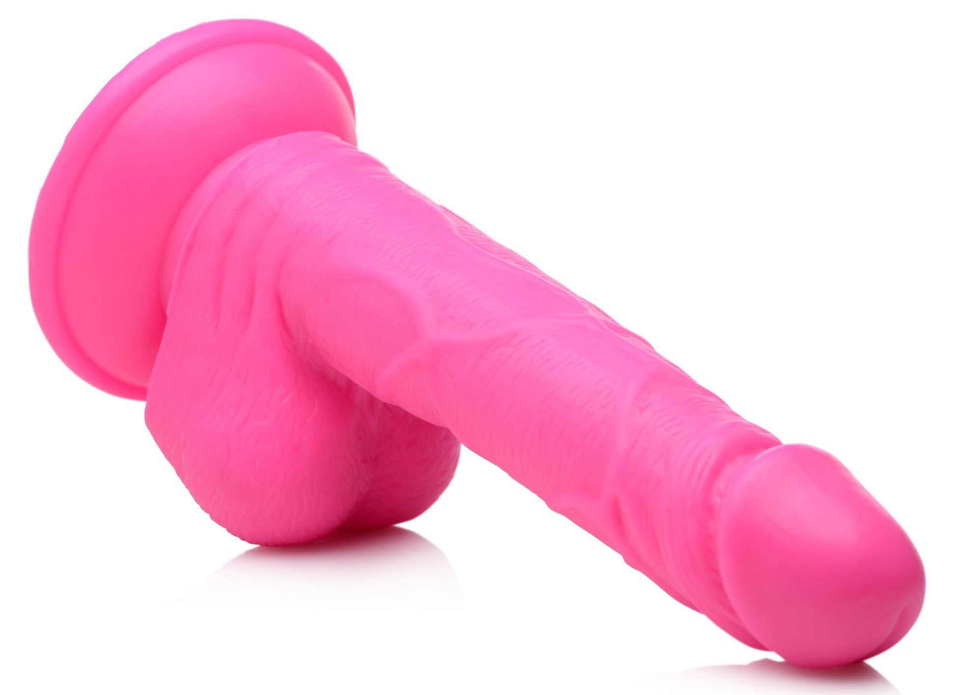 Pop Pecker 6.5 Inch Dildo with Suction Cup Base - Pink