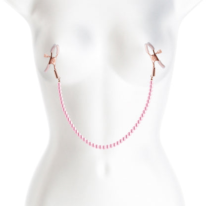 Bound Adjustable Nipple Clamps - Pink
