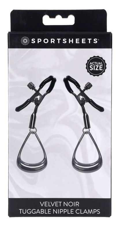 Velvet Noir Tuggable Nipple Clamps