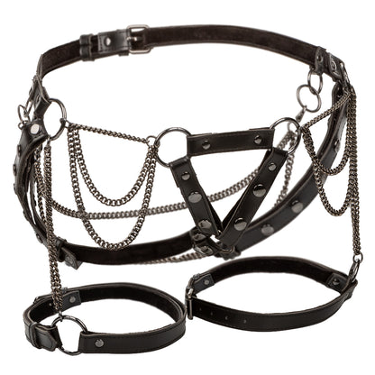 CalExotics Euphoria Collection Thigh Harness With Chains – Black