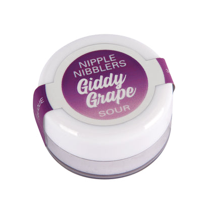 Jelique Nipple Nibbler Sour Pleasure Balm Giddy Grape – Kissable Formula – 3g Jar