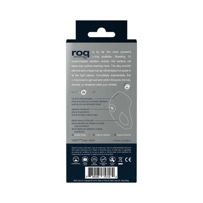 VeDO Roq Rechargeable Ring – Powerful Vibrating C-Ring – Just Black