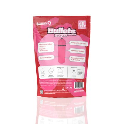 Screaming O 4T Bullet – Super Powered One Touch Vibrating Bullet – Pink