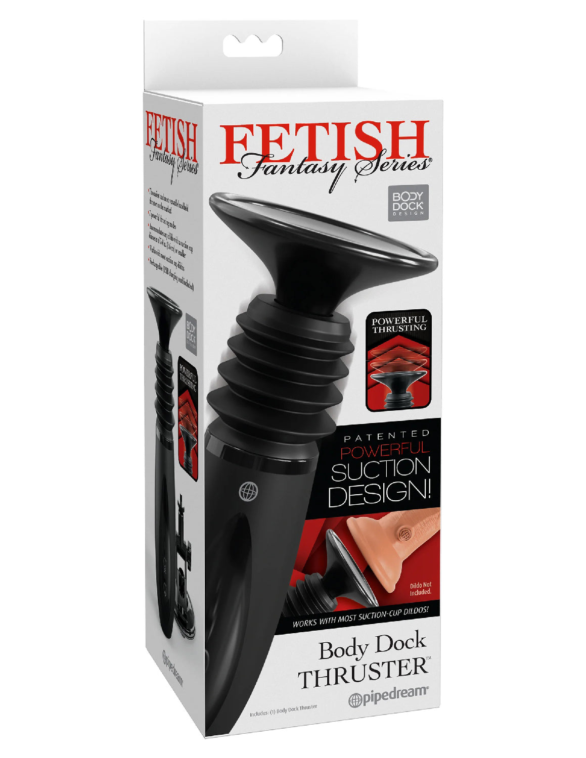 Pipedream Body Dock Thruster – Black Handheld Thrusting Device