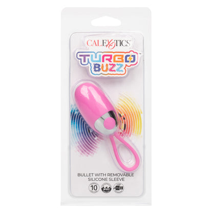CalExotics Turbo Buzz Bullet Vibrator with Removable Silicone Sleeve – Pink