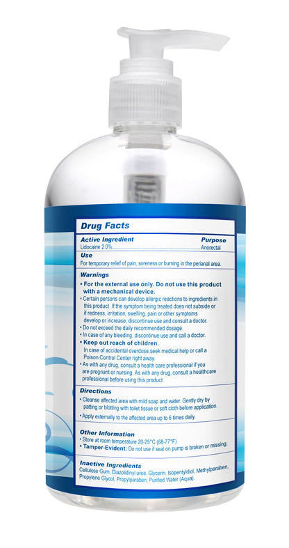 XR Brands Relax Desensitizing Anal Lubricant - 17 Oz