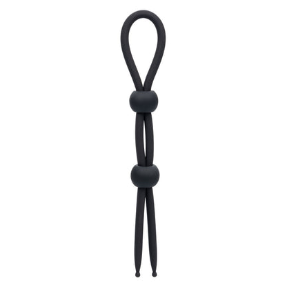 CalExotics Alpha Liquid Silicone Dual Lasso - Adjustable Waterproof Enhancer - Black